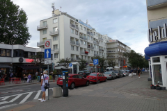 Gatuscen i centrala Gdynia.