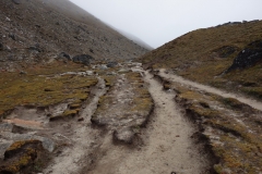 EBC-trekken mellan Lobuche och Gorak Shep.