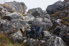 Vilopaus någonstans mellan Lobuche och Gorak Shep.