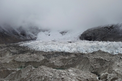 Berömda Khumbu Ice Fall, som är det första hindret man måste ta sig förbi om man skall bestiga Mount Everest.