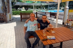 En god öl tillsammans med Tornike från västra Georgien. Stalin Park, Gori.