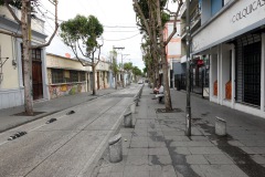 Gatuscen längs 6A Avenida, Zona 1, Guatemala City.