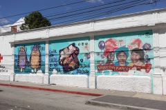 Väggmålning, Zona 1, Guatemala City.