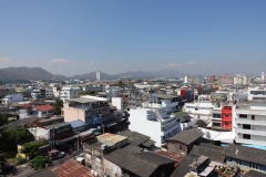 Utsikten från hotellets balkong i nordvästlig riktning, Hua Hin.