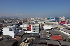 Utsikten från hotellets balkong i nordlig riktning, Hua Hin.