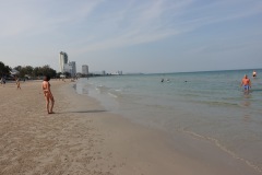 Den norra delen av Khao Takiab beach, som sammanfaller med Hua Hin beach, Hua Hin.