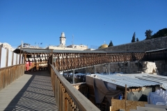 Rampen som leder upp till entré Bab Al Maghariba (den enda entré turister kan ta upp till Tempelberget), Jerusalem.