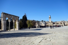 Området uppe vid Klippdomen, Tempelberget, Jerusalem.