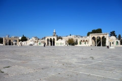 Området uppe vid Klippdomen, Tempelberget, Jerusalem.