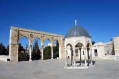 Området uppe vid Klippdomen, Tempelberget, Jerusalem.