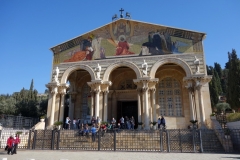 Alla Nationers kyrka (Church of All Nations), som är byggd på en klippa där Jesus sägs ha bett innan han tillfångatogs, Jerusalem.