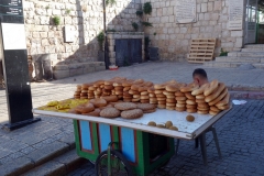 Brödförsäljning vid Lion's Gate, Jerusalem.