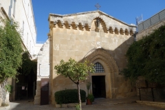 Station 2: The Chapel of the Flagellation, platsen där Jesus blev piskad och fick törnekronan,  Via Dolorosa, Jerusalem.