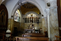 Station 2: The Chapel of the Flagellation, platsen där Jesus blev piskad och fick törnekronan,  Via Dolorosa, Jerusalem.