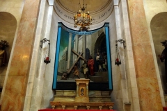 Station 2: The Chapel of Condemnation, där Jesus fick korset som han bar till Golgata, Via Dolorosa, Jerusalem.
