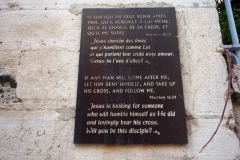 Bibelord längs Via Dolorosa, Jerusalem.