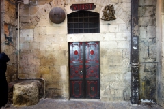 Station 7: Platsen där man tror att Jesus ramlade för andra gången, Via Dolorosa, Jerusalem.