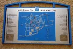 Karta över Jewish Quarter, Jerusalem.