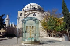 Hurva Square och Hurva Synagogue, Jewish Quarter, Jerusalem.