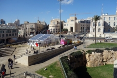 Vandringen på muren runt gamla staden mellan Jaffa Gate och Lion’s Gate, Jerusalem.