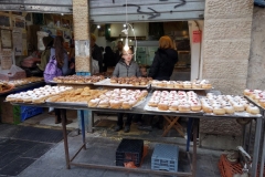 Bakverk längs Jaffa Street, Jerusalem.