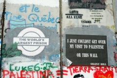Muren som skiljer Västbanken från Israel vid Checkpoint 300, Betlehem.