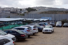 Muren som skiljer Västbanken från Israel vid Checkpoint 300, Betlehem.