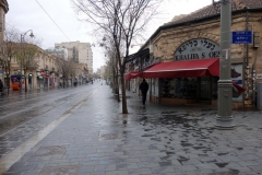 Denna bild togs på Jaffa Street ungefär 100 meter ifrån platsen där jag tog en Sherut till Tel Aviv, Jerusalem.