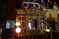 Buddhisttempel på området vid Boudhanath stupa, Katmandu.