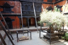 Innergården på Kumari House, Durbar Square, Katmandu.