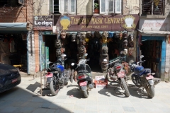 Berömda Freak Street, Katmandu.
