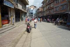 Promenaden till Swayambhunath-templet, Katmandu.