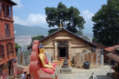 Swayambhunath-komplexet, Katmandu.