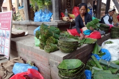 Försäljare på Durbar Square, Katmandu.