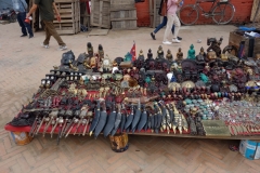 Gatustånd på Durbar Square, Katmandu.