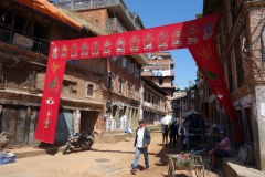 Gatuscen i gamla staden, Bhaktapur.