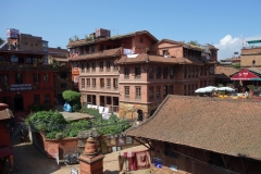 Omgivningarna till Taumadhi Tol från Nyatapola Pagoda, Bhaktapur.