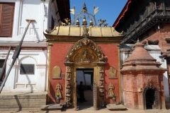 Golden Gate, entrén till kungliga palatset, Durbar Square, Bhaktapur.