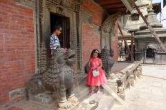 Entrén till Bhimsen temple, Durbar Square, Patan.