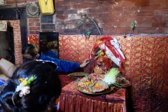 Inne i Bhimsen temple, Durbar Square, Patan.