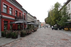 Gatuscen längs Vilniaus gatvė, Kaunas.