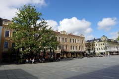 Arkitekturen vid Självständighetstorget, Kaunas.
