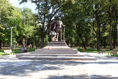 Alexander Jagiellon-statyn uppförd i juli 2024, Kaunas.