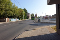 Gatuscen med trådbuss, Kaunas.