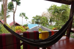 Hängmattan på verandan i bungalowen, Mama's Bungalows, Koh Chang.