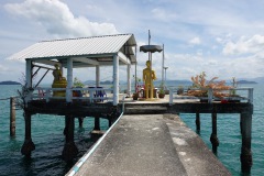 Buddhisttemplet Bot Klang Thale, Koh Phayam.