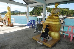 Buddhisttemplet Bot Klang Thale, Koh Phayam.