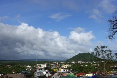 Utsikten från Daraga Church med Ligñon Hill i bakgrunden, Daraga, Legazpi City.