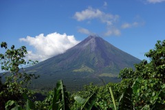 Mount Mayon från Ligñon Hill.