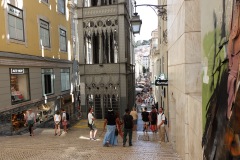 Gjutjärnshissen Elevador de Santa Justa, Lissabon.
